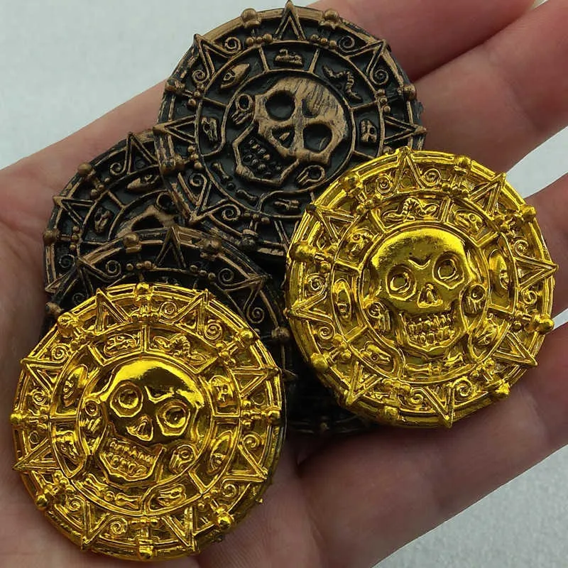 Fake Money Charniol 200 Pcs Pirate Coins - Bronze Treasure Coins For ...