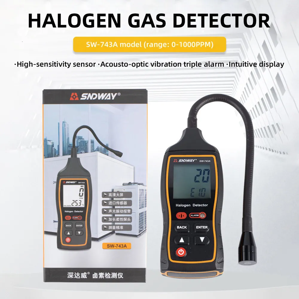 Analisadores de carbono Sistema de refrigeração de ar condicionado de detector de halogênio