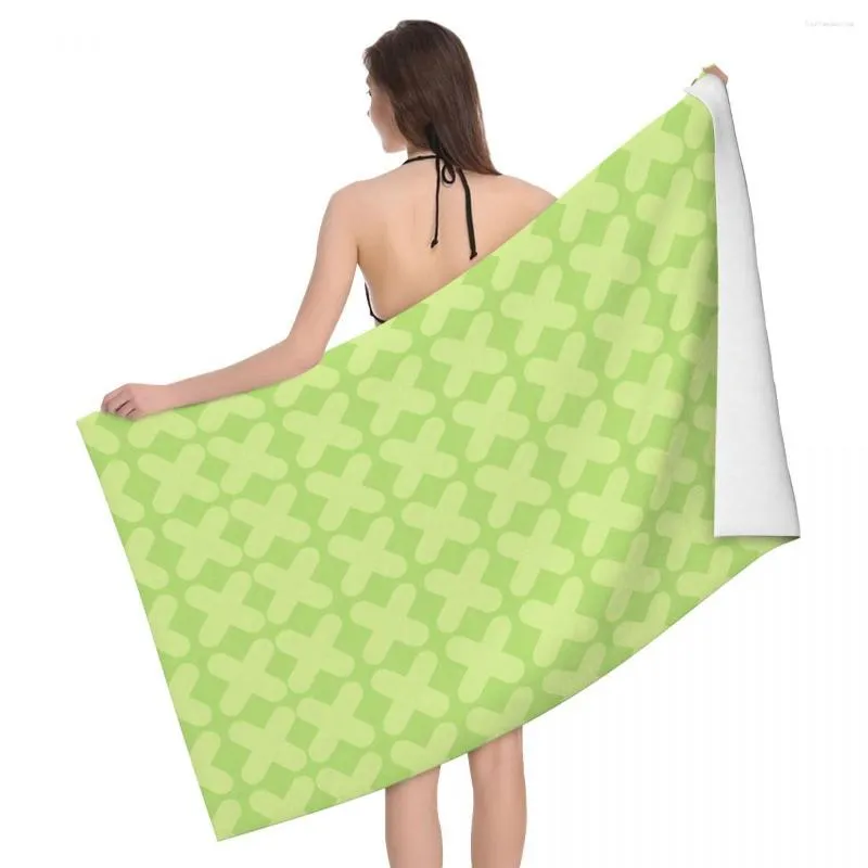 Towel Geometric Texture Beach Towels Pool Large Sand Free Microfiber Quick Dry Lightweight Bath Swim