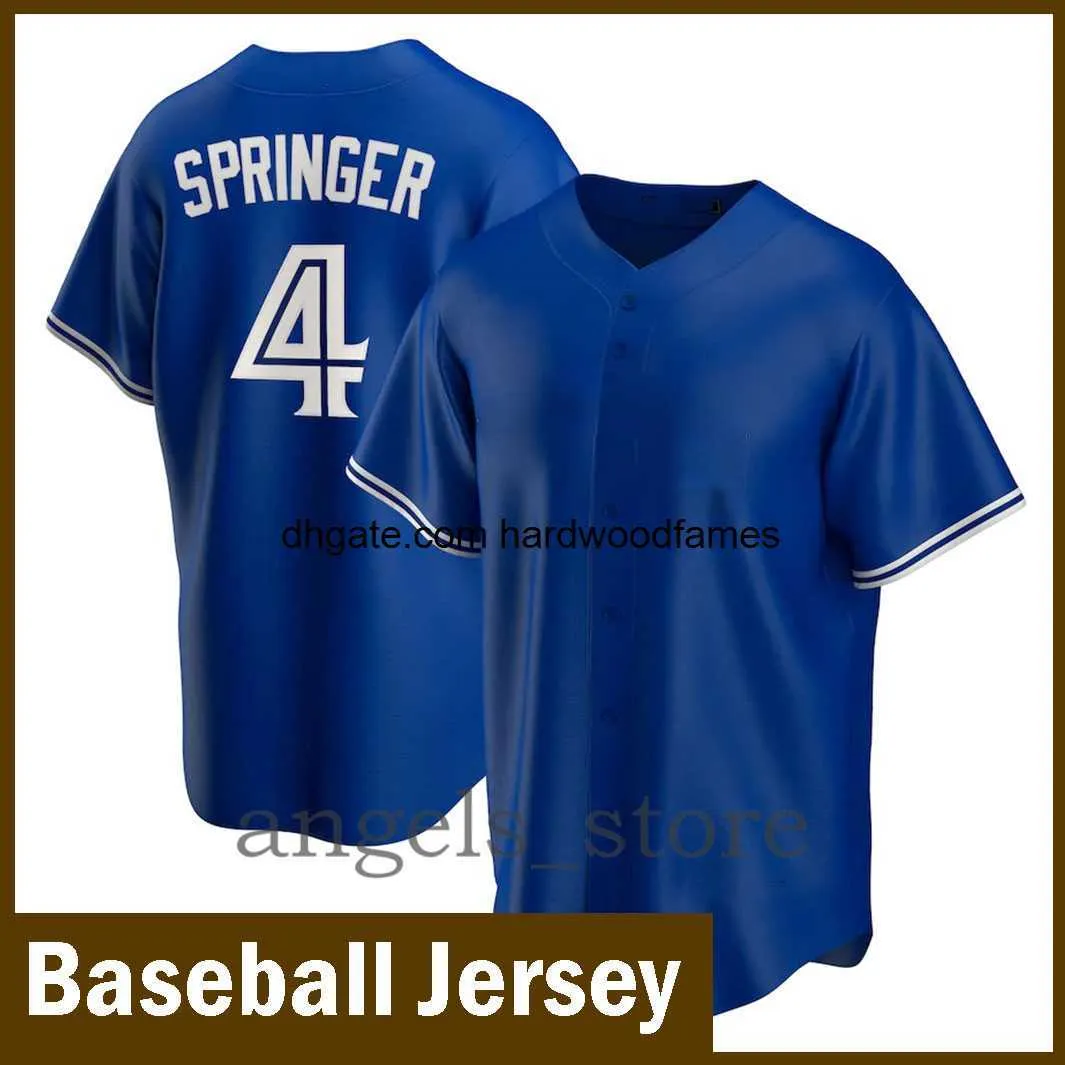 Baseball Jersey New 4 George Springer 27 Vladimir Guerrero Jr. 29 Joe Carter 12 Roberto Alomar 20 Josh Donaldson Black