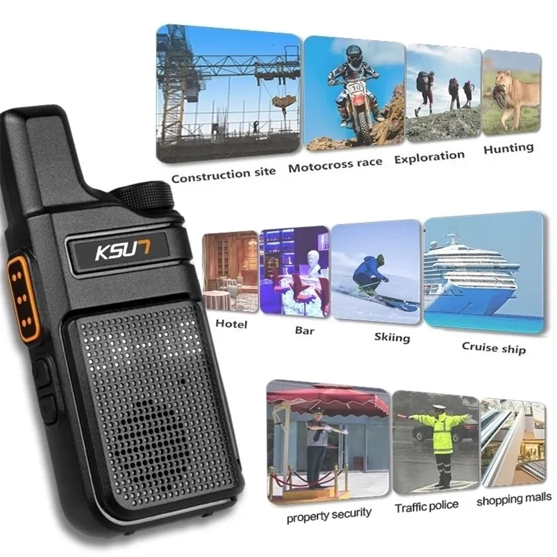 Walkie Talkie PMR 4 Portable Mini Communication Radio Profesional Walkies Two Way Transceiver KSUT M6 Quality 230823