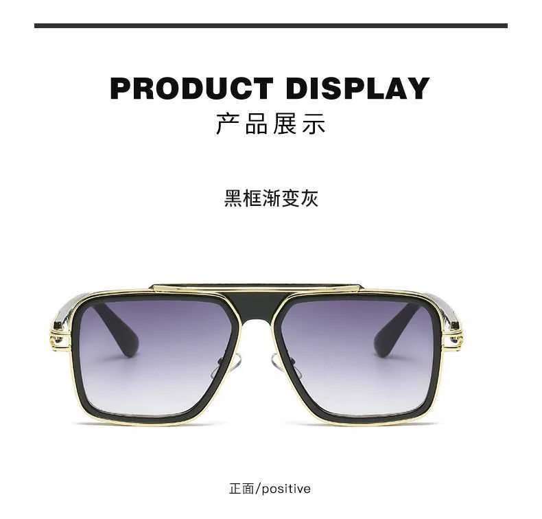 2023 Vintage Solglasögon Square Women's Sun Glasses Fashion Designer Shades Luxury Golden Frame Solglasögon UV400 Gradient LXN-EVO DITA G55