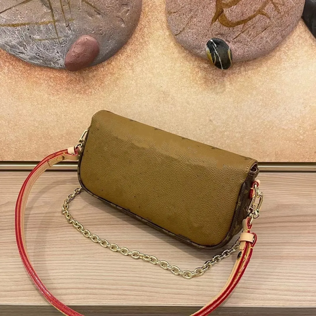 wallet on chain ivy bag womens man pochette Designer white purse shoulder envelope bag Luxury leather handbag gold flap clutch tote handbags Plain lou