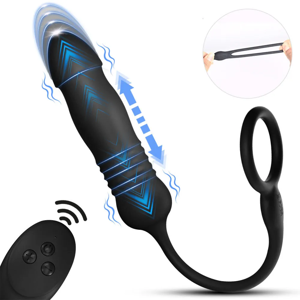 hardcore lesbian sex with toys Prostate Massager Vibrator Cock Ring Taint Stimulator with Mini Bullet Anal  Butt Plug Penis Ring Male Sex Toy Vibrators for Men main image 1