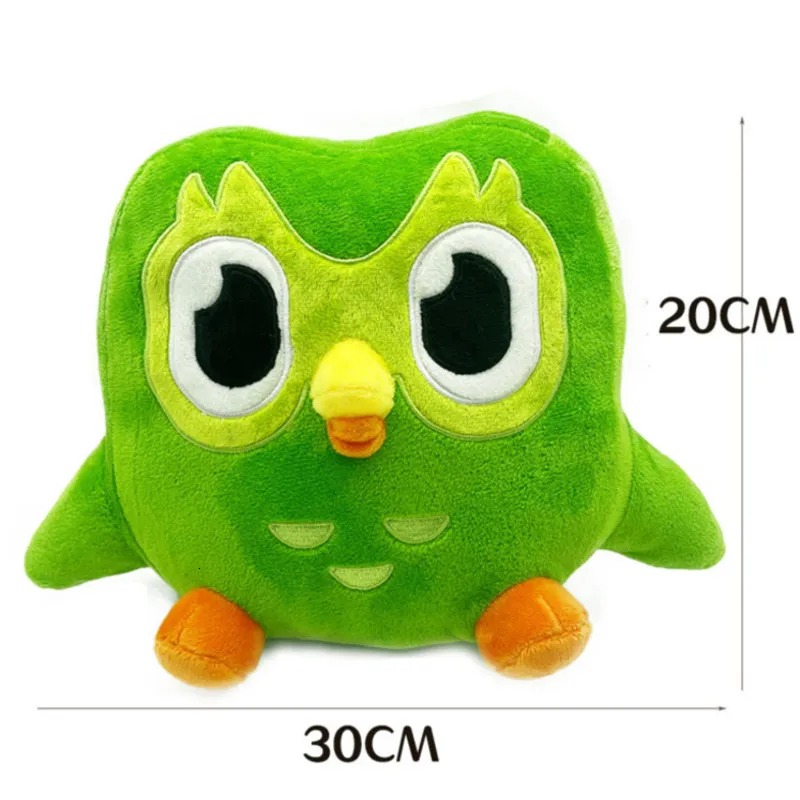 ぬいぐるみのぬいぐるみグリーンデュオ：Duolingo Owlぬいぐるみ