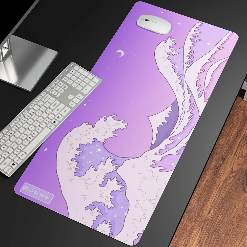 Large Computer Mouse Pads With Artistic Wave Design &... From Jiao10 ...
