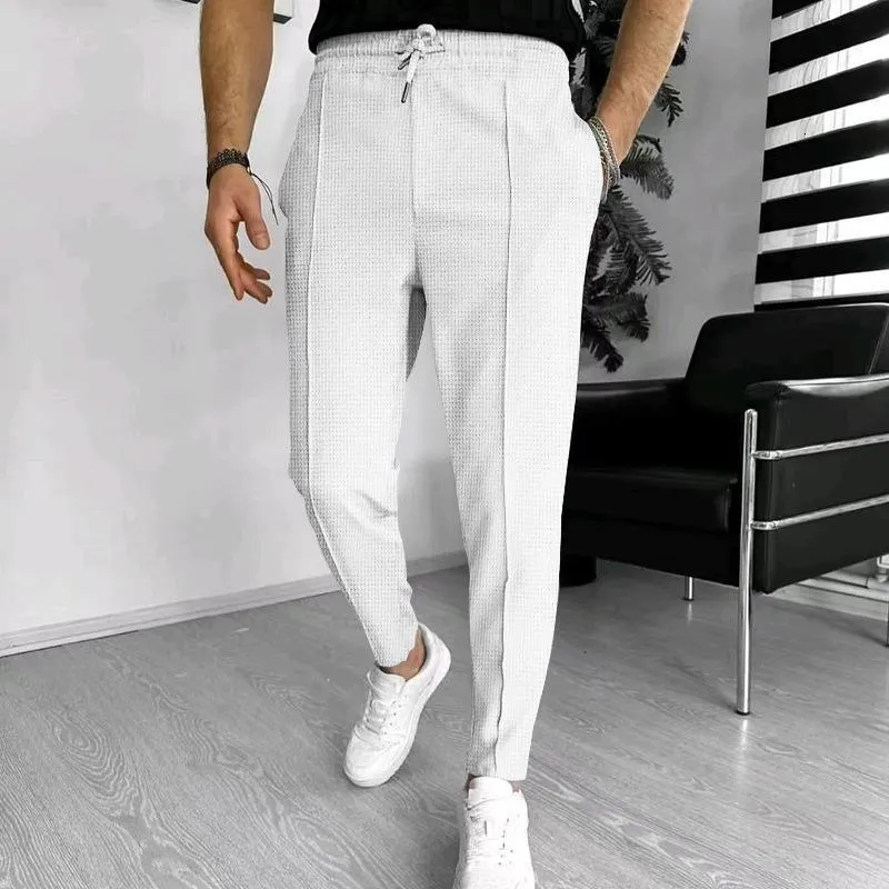 Men's Pants Men's Cotton Linen Pants Male Autumn Breathable Solid Color Linen Trousers Fitness Streetwear S-3XL 230824