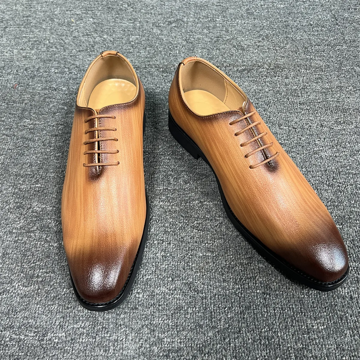 yellow dress brown shoes Yellow Box Bedford 7 Tan main image 1