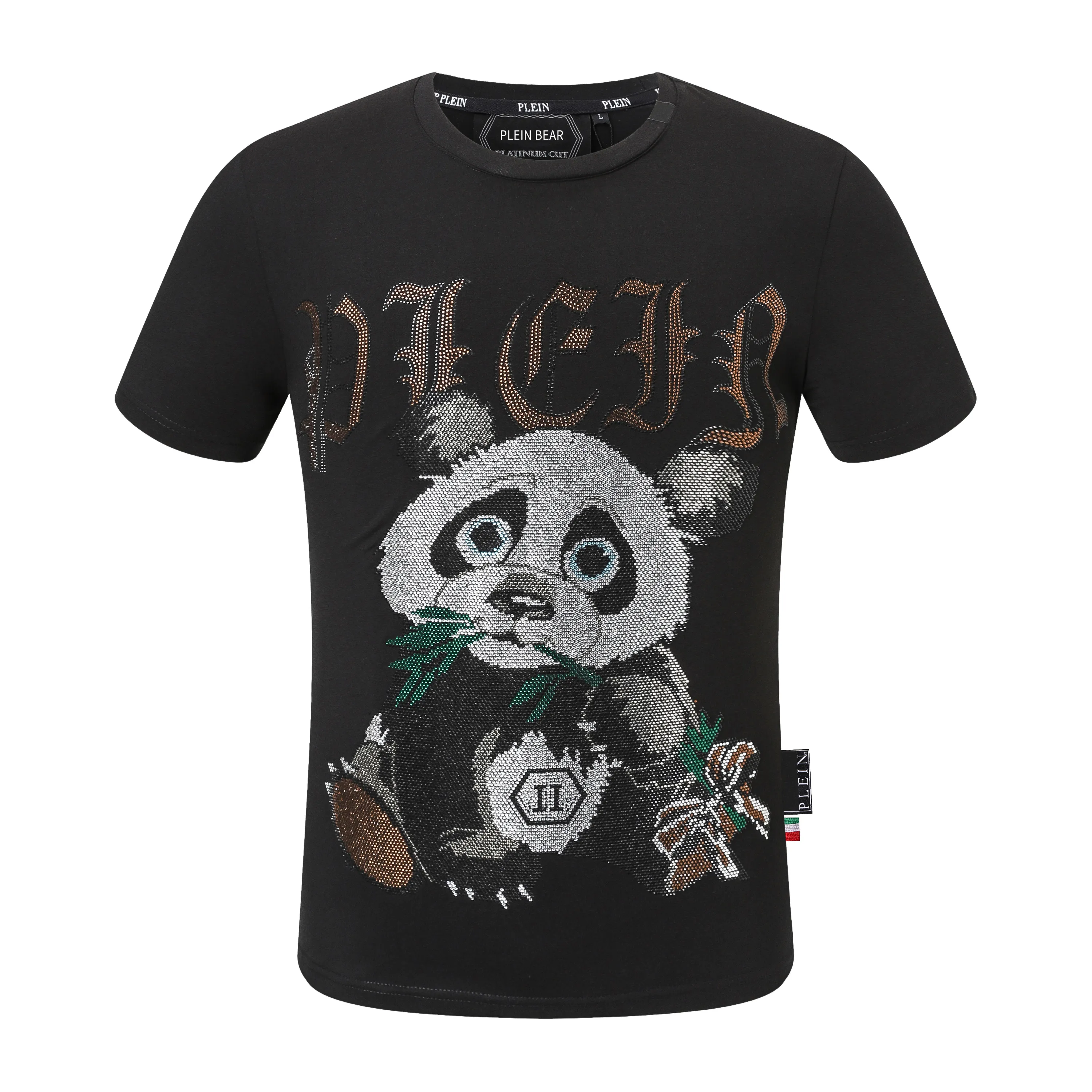 PLEIN BEAR T SHIRT Mens Designer Magliette Abbigliamento di marca Strass PP Teschi Uomo T-SHIRT GIROCOLLO SS SKULL Maglietta Hip Hop Top Tees 16586