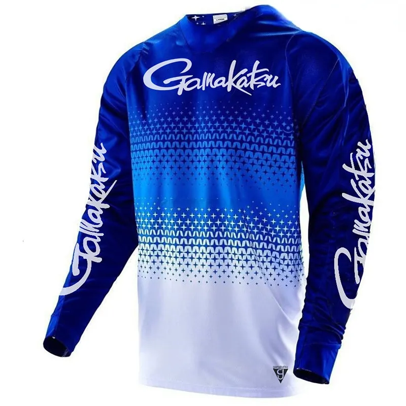 Camicie da ciclismo Top Maglia estiva da motocross MTB a maniche lunghe Maglia blu da corsa per mountain bike Downhill 230824