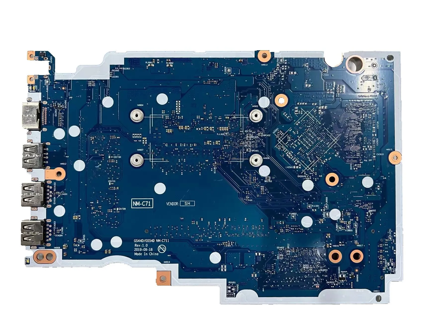 ThinkPad S145 V15 Laptop Motherboard I3 1005U CPU 4G RAM, NM-C711, FRU  5B20S43828 Reliable Replacement, Enhanced Performance - Main Image