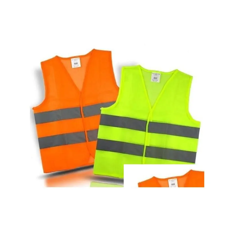 Home Clothing Visibility Working Safety Construction Vest Warning Reflective Traffic Green Wy114 Drop Delivery Garden Wear Dhqph