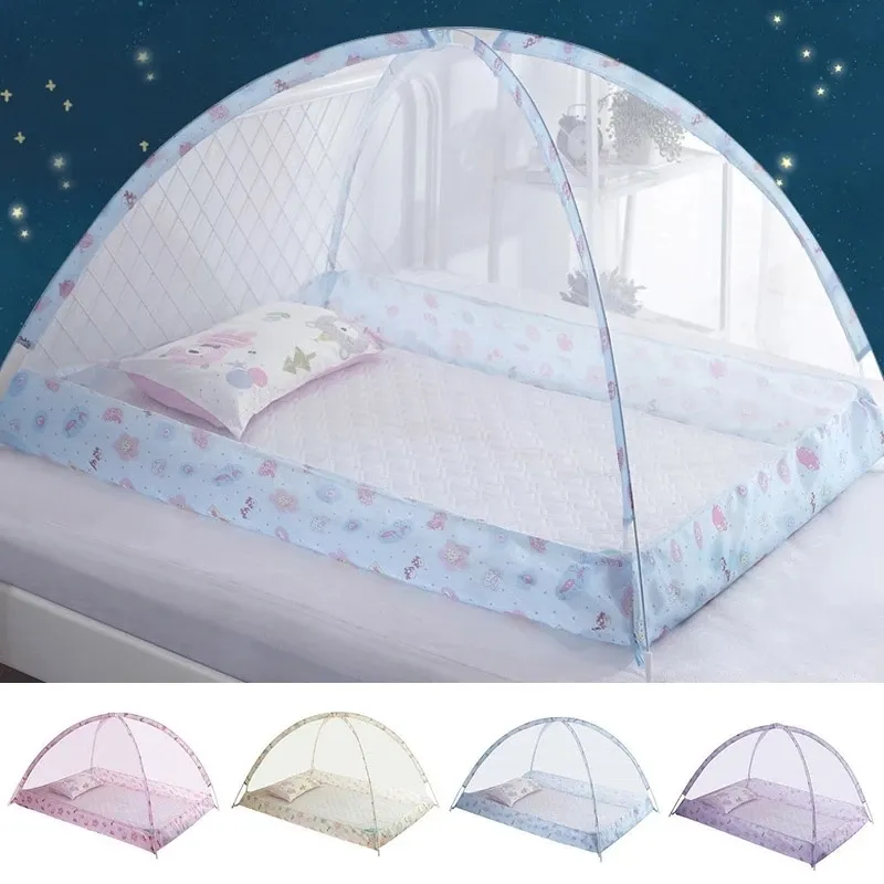 Filet de berceau moustiquaire pour enfants lit bébé dôme Installation gratuite Portable pliable bébés lits enfants jouer tente mosquitera cama 230823