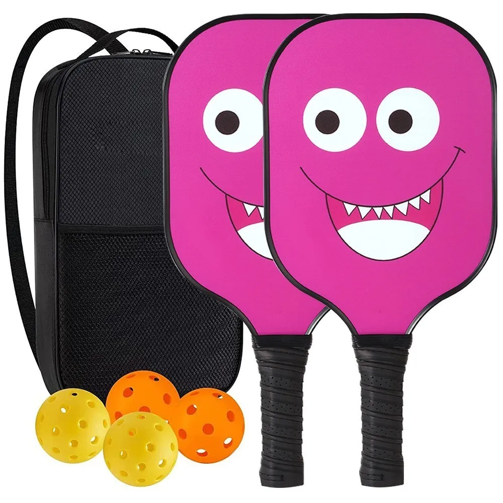 Racque da squash Pickleball Paddle Grafite Pickle Ball Paddles Set di 2 con 4 palline Pickleball Portare set di racchette per pickleball per borse per principianti 230823