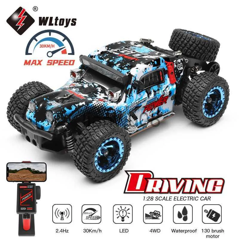 전기/RC 자동차 WLTOYS 284161 284010 128 4WD RC 자동차 LED 조명 24G 라디오 원격 제어 자동차 오프로드 드리프트 몬스터 트럭 어린이 x0824 x0824