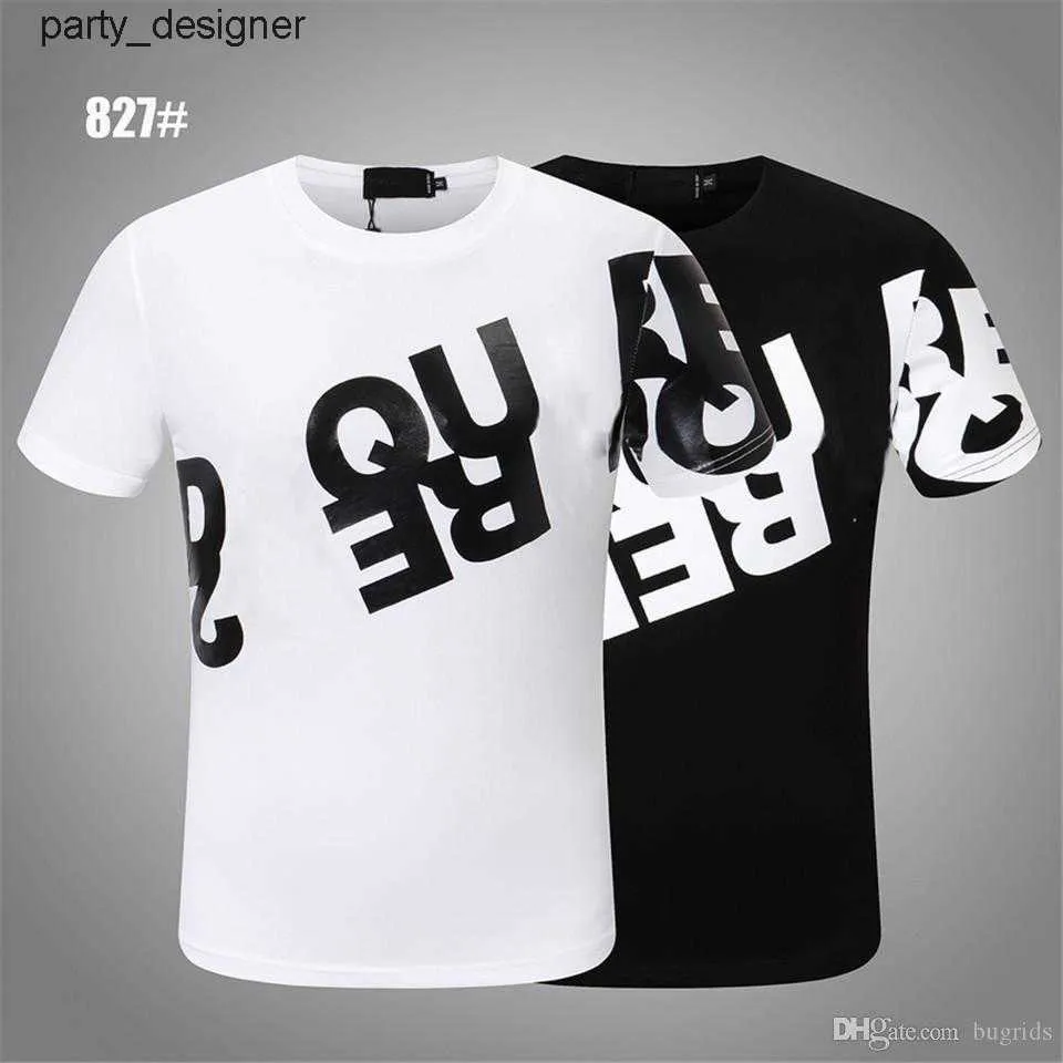 Dsquared2 HOMBRES casual Disenador para hombre hip hop Polo camisa Camisetas Letra Imprimir manga corta cuello blanco verano Polos Tops Tee M xxxl