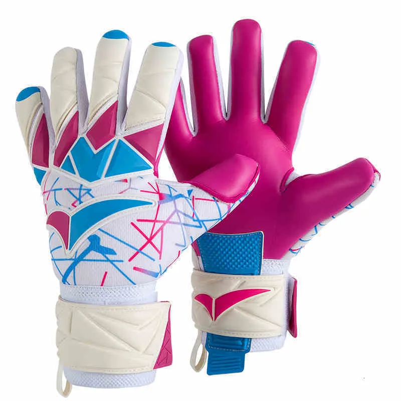 Guantes deportivos Guantes de portero de fútbol de entrenamiento de competición unisex con soporte para muñeca Guantes de portero de fútbol de látex gruesos para hombres, mujeres y niños 230823