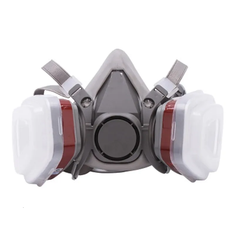 Maski imprezowe 6200 Maska gazu respiratora przeciw kurzu respiratorowi maska ​​gazowa zabezpieczanie maski gazowe przemysłowe z filtrami szeroko stosowanymi 230823