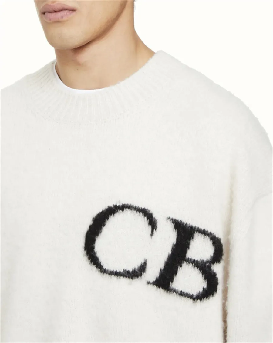 Cole Buxton Men suéteres 2024 cb ladrão malha Jacquard Cole Buxton Sweater Homens Mulheres de qualidade Sorto solto Cardigan Cardigan Cashmere Sweatters 76