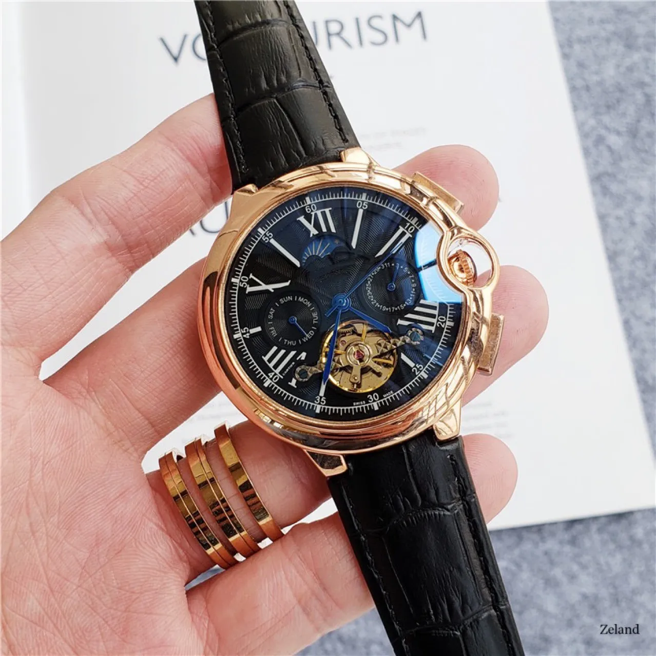 Reloj para hombre con bisel ceramico acero inoxidable completo mecanica automatica movimiento de zafiro relojes para hombre de 42 mm