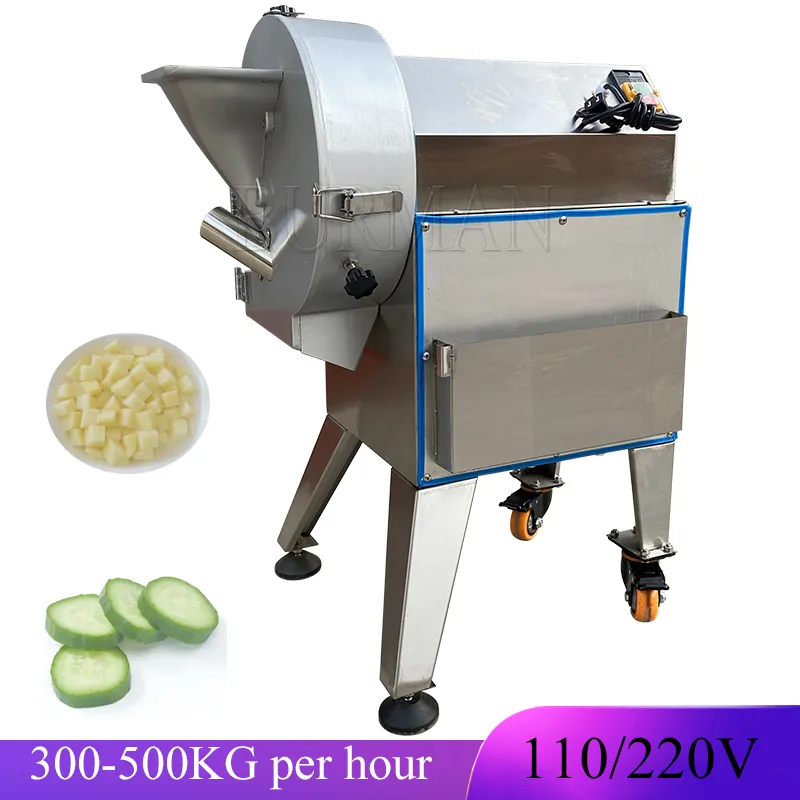 Electric Vegetable Cutter Multi Function Carrot Potato Radish Slicer Shredder Dicing Machine