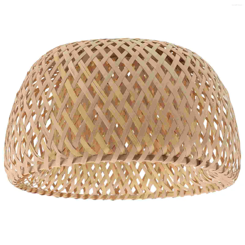 Pendant Lamps Chandelier Lamp Cover Bamboo Lampshades Weaving Woven Replacement Hanging Light