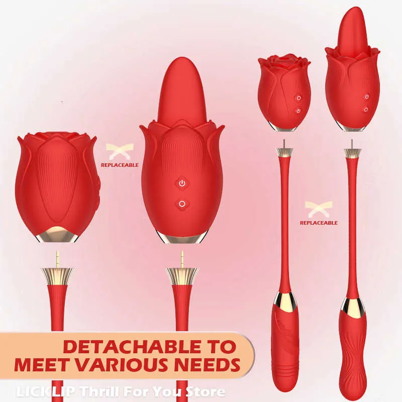 Sex Toy Massager Licklip Rose Dildo Thrust Vibrator... From Offswhite886,  $37.24 | DHgate.Com