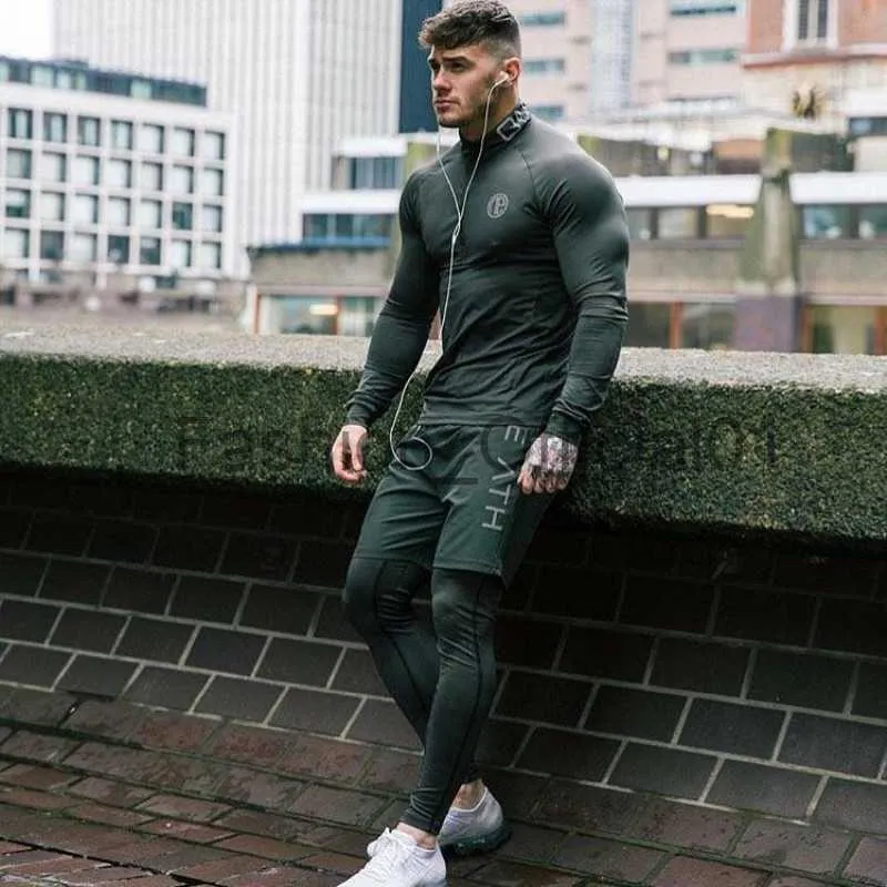 Mens Athletic Compression Pants Sport Long Leggings Training Workout  Trousers