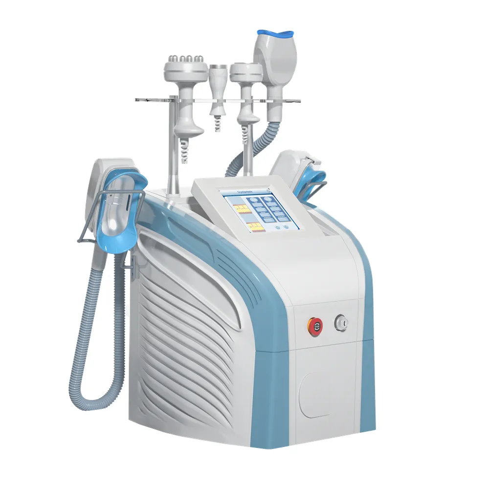 محمول 5 في 1 360 ﾰ Cryoliplysis تجميد الدهون تجميد RF 40K الدهون حرق الموجات فوق الصوتية معدات تجميل الجمال معدات الجمال