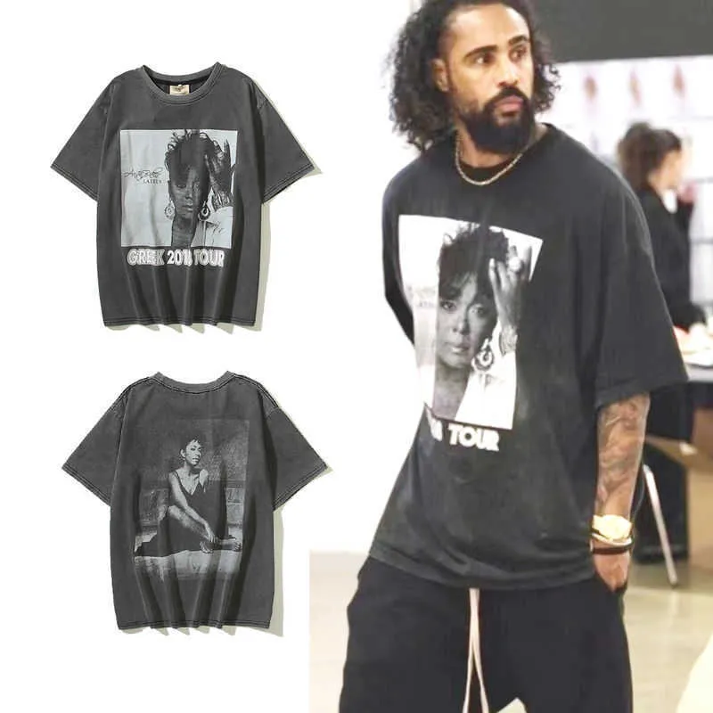 Tシャツ・カットソー Luxury Street Wear washed vintage charcoal e unisexual DHgate.com:Luxe Streetwear Mens/Womens Tees: Vintage-Washed