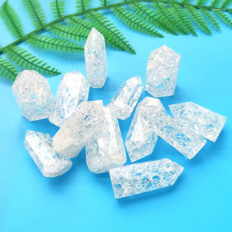 Decorative Figurines Natural Crystal Tower 2 Inches Spiritual Healing Energy Stone Clear Quartz Fireworks Point Wand For Home Decoration