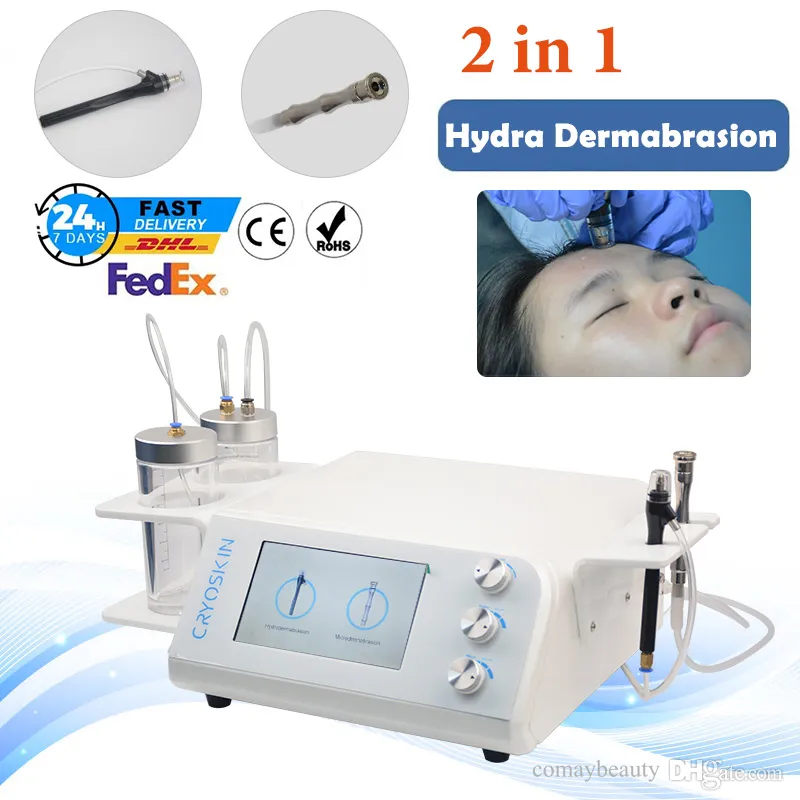 Microdermabrasion 2 In 1 gezichtszorg Beauty Machine Aqua Peeling Facial Hydro Diepe reinigende huidverstrakking voor spa -huis