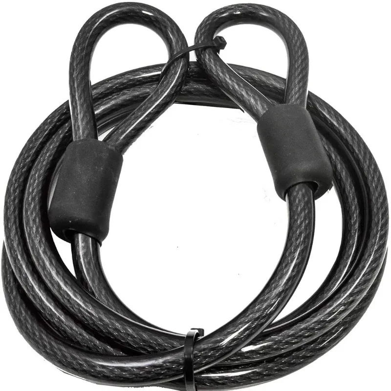 Lucchetti per bici Lucchetto per bici Ciclismo Robusto cavo in acciaio Lucchetto antifurto Sicurezza Catena in acciaio Casco da moto per esterni Accessori per biciclette pieghevoli 230824