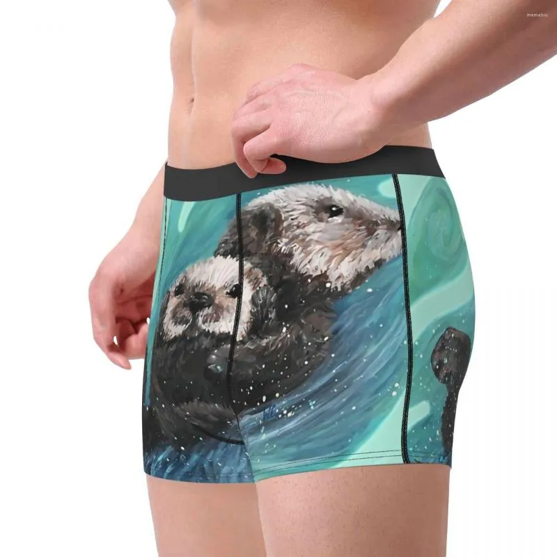 Sea Otter Pet Lover Breathable Underwear Set For Men Ventilated