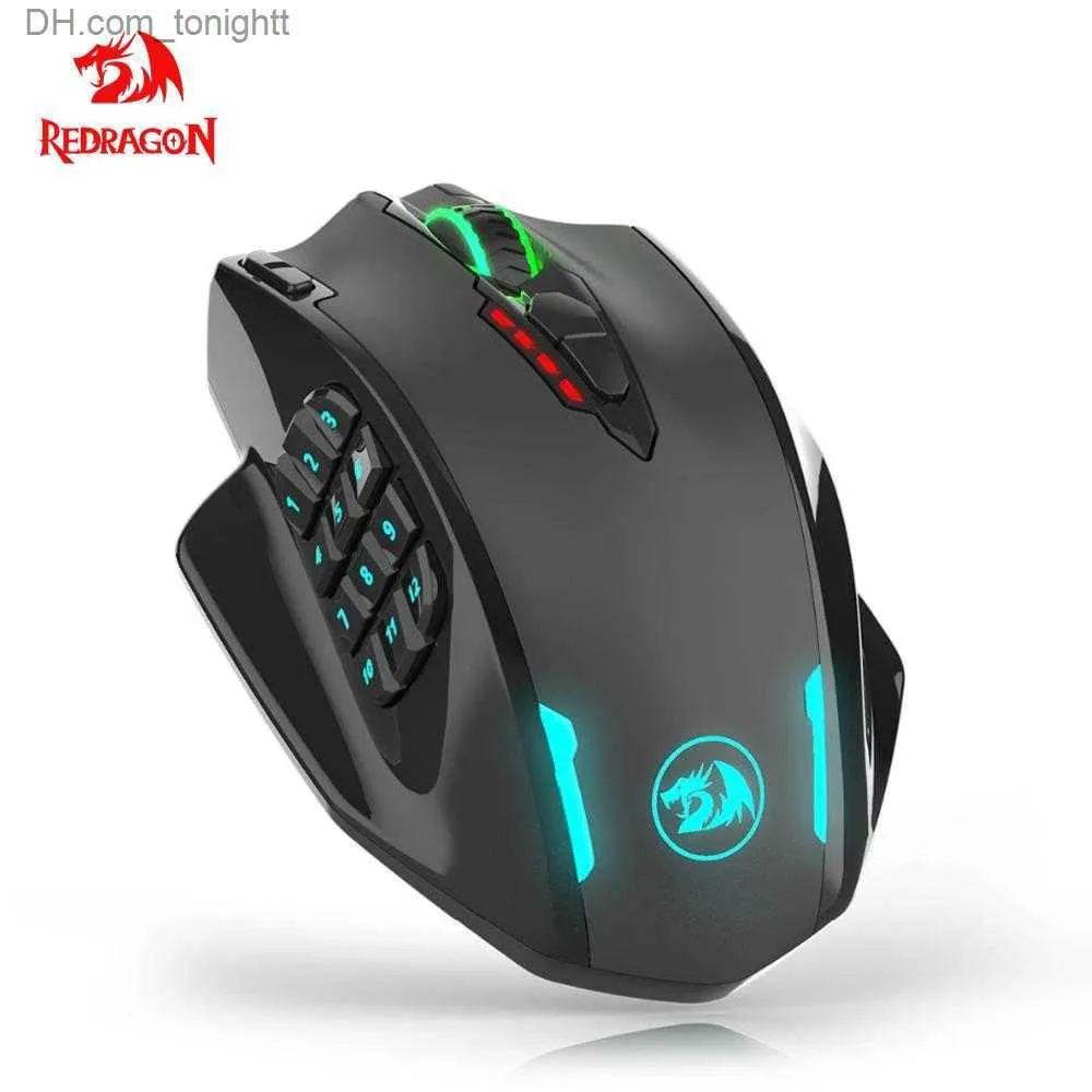 Redragon Impact Elite M913 USB Wireless 2.4G Gaming RGB Mouse 16000 DPI Programmerbara optikmöss för datorspel PC Q230825