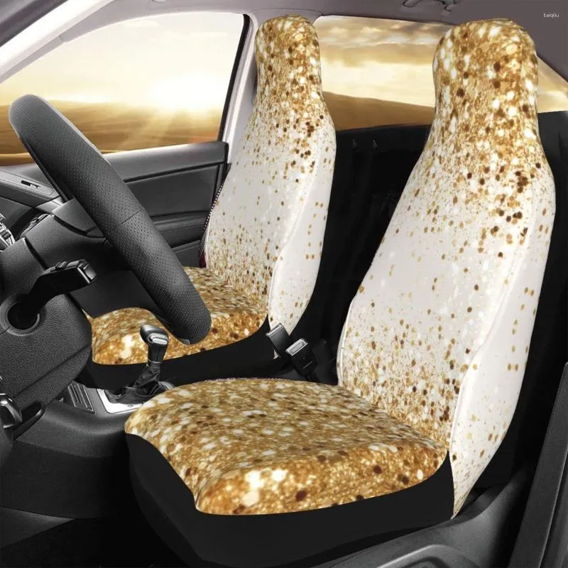 Car Seat Covers Sparkling Gold Glitter Glam Universal Cover Auto Interior  AUTOYOUTH Polyester Accessories From 21,28 €