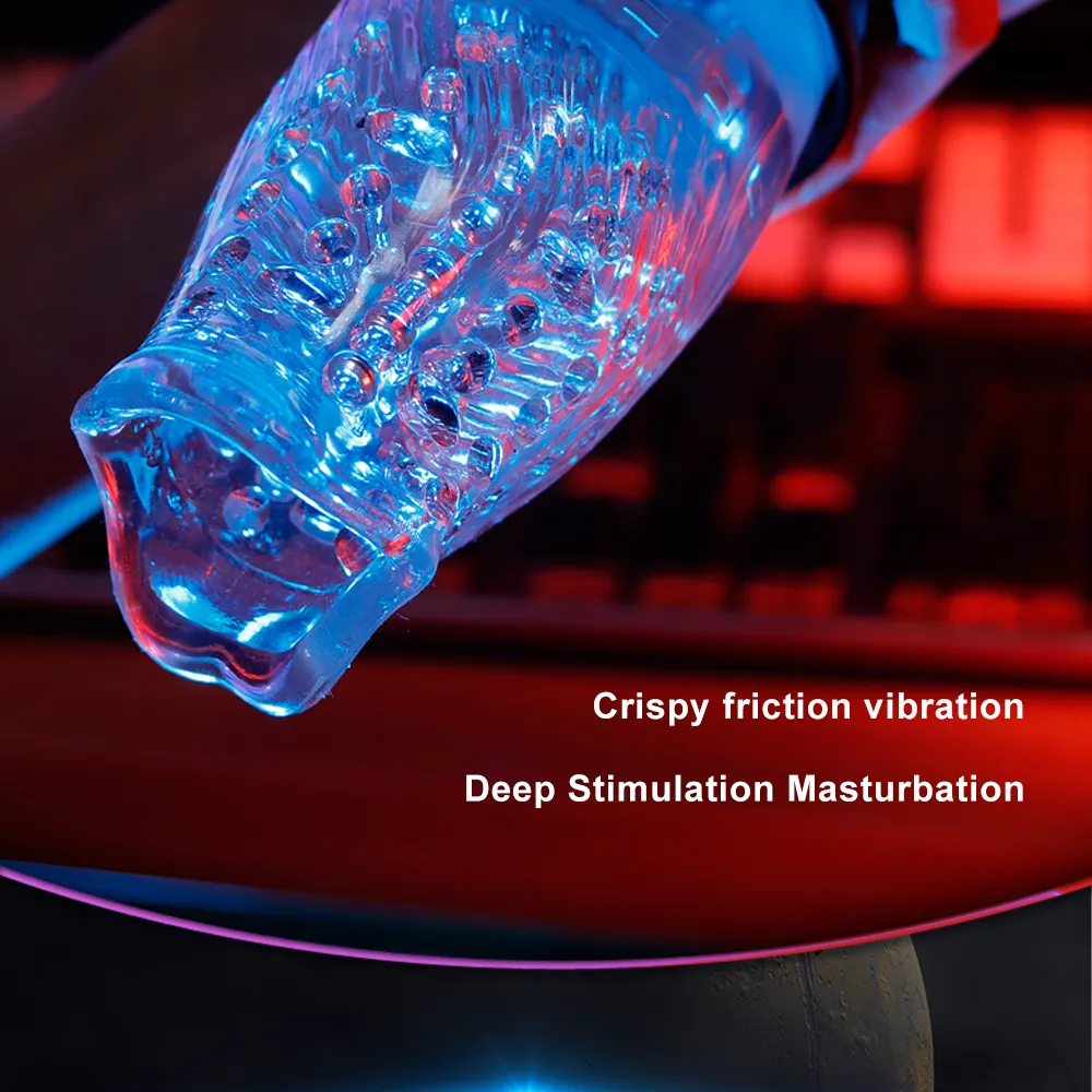 Vibratoren Automatischer Masturbator für Mann Teleskop-Rotationsvibrator Oralsex Eicheltrainer Massage Masturbat_voghion.com