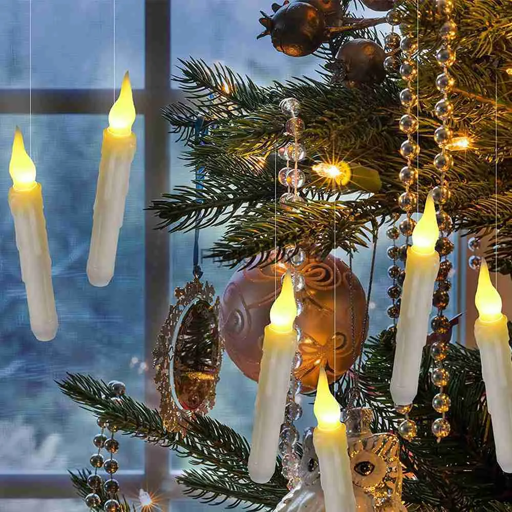 Flickering candle christmas tree lights outlet