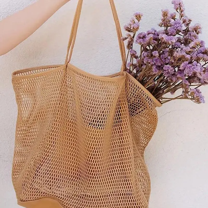 Netted beach bag sale