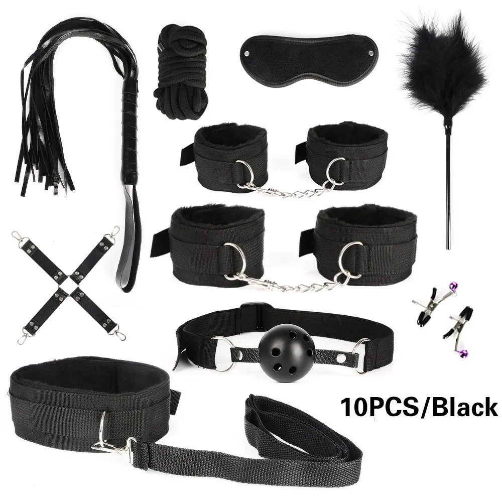 Adult Bondage Bundle Set For Women Exotic Leather And Plush Kit_voghion.com