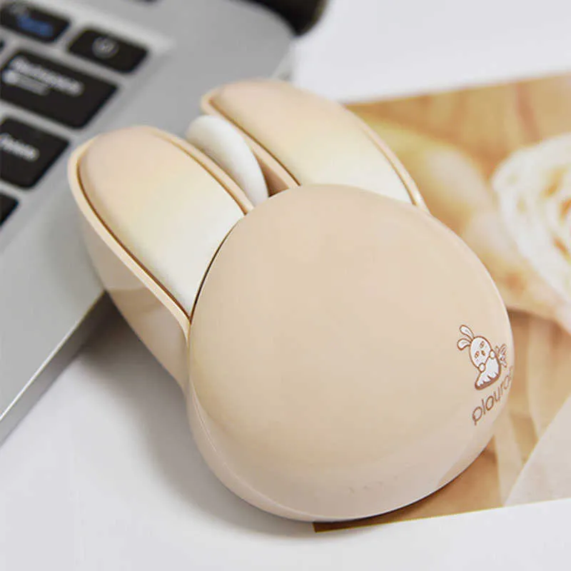 Mignon petit lapin Bluetooth 2.4G souris sans fil silencieuse ergonomique DPI jusqu'à 1600 bouton muet petit pour fille Macbook ordinateur portable bureau HKD230824