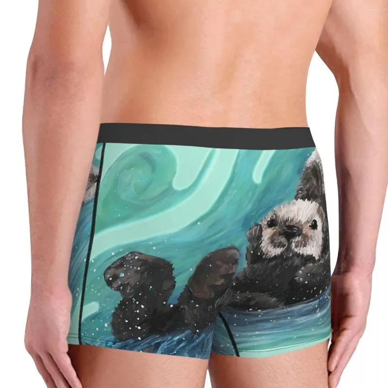 Sea Otter Pet Lover Breathable Underwear Set For Men Ventilated