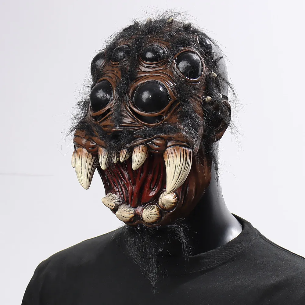 Creepy Spider hannibal lecter mask with Big Eyes and Open Mouth for ...