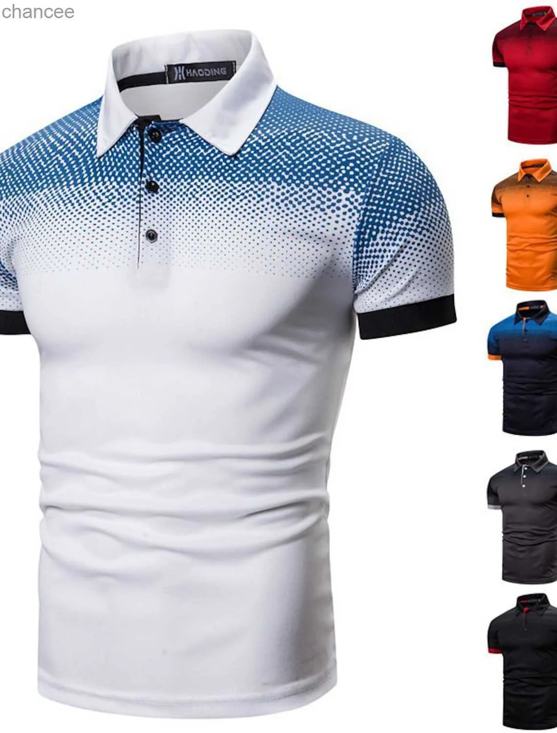 Men's Polo Shirts Golf Shirt Button Up Breathable Quick Dry Moisture Wicking Short Sleeves Mans Clothes Summer Tennis Sportswear HKD230825