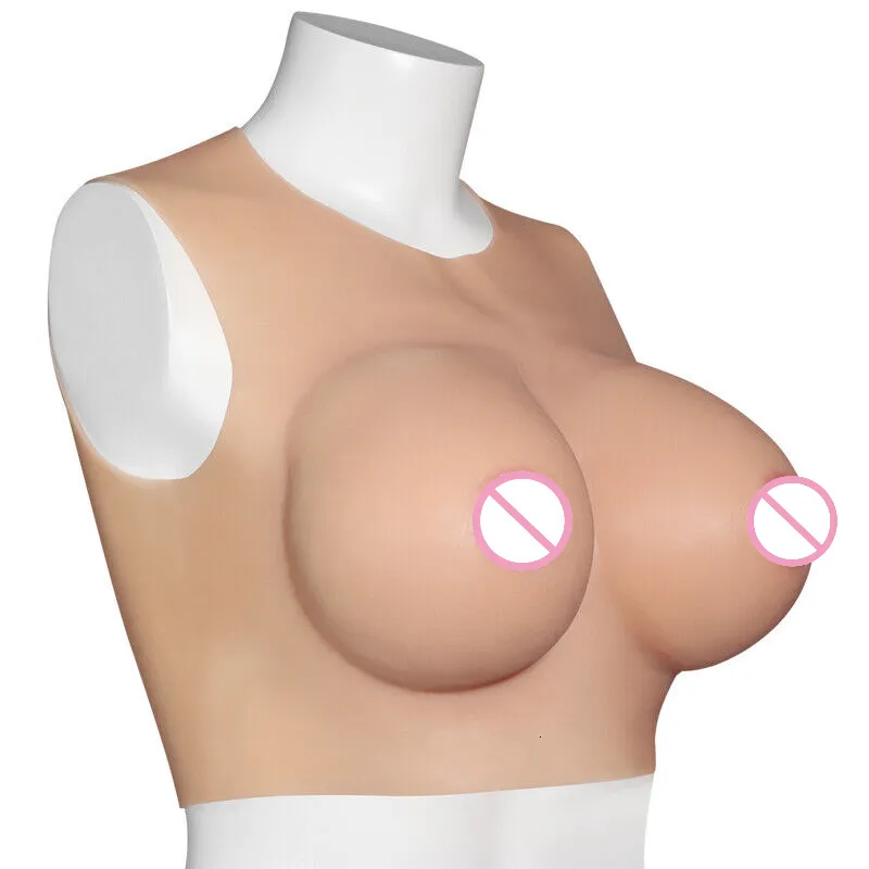 Breast Form Fake Artificial Big Tits Round Neck Enlargement Set BCDEF Cup Shape Crossdressing Sexy Toys for Women 230824