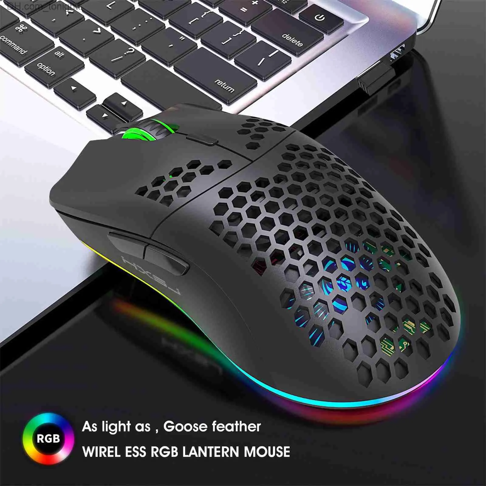 Dongdong Mouse RGB Işık Yayan 6 Anahtar Programlama Desteği Çeşitli Oyunlar Q230825