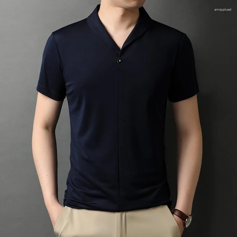 Mens polo top white tee