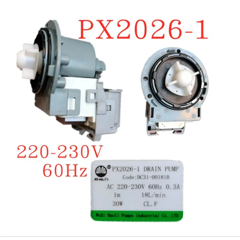 Pompe à moteur de vidange pour lave-linge B20-5 PX2026-1 DC31-00181B 60Hz