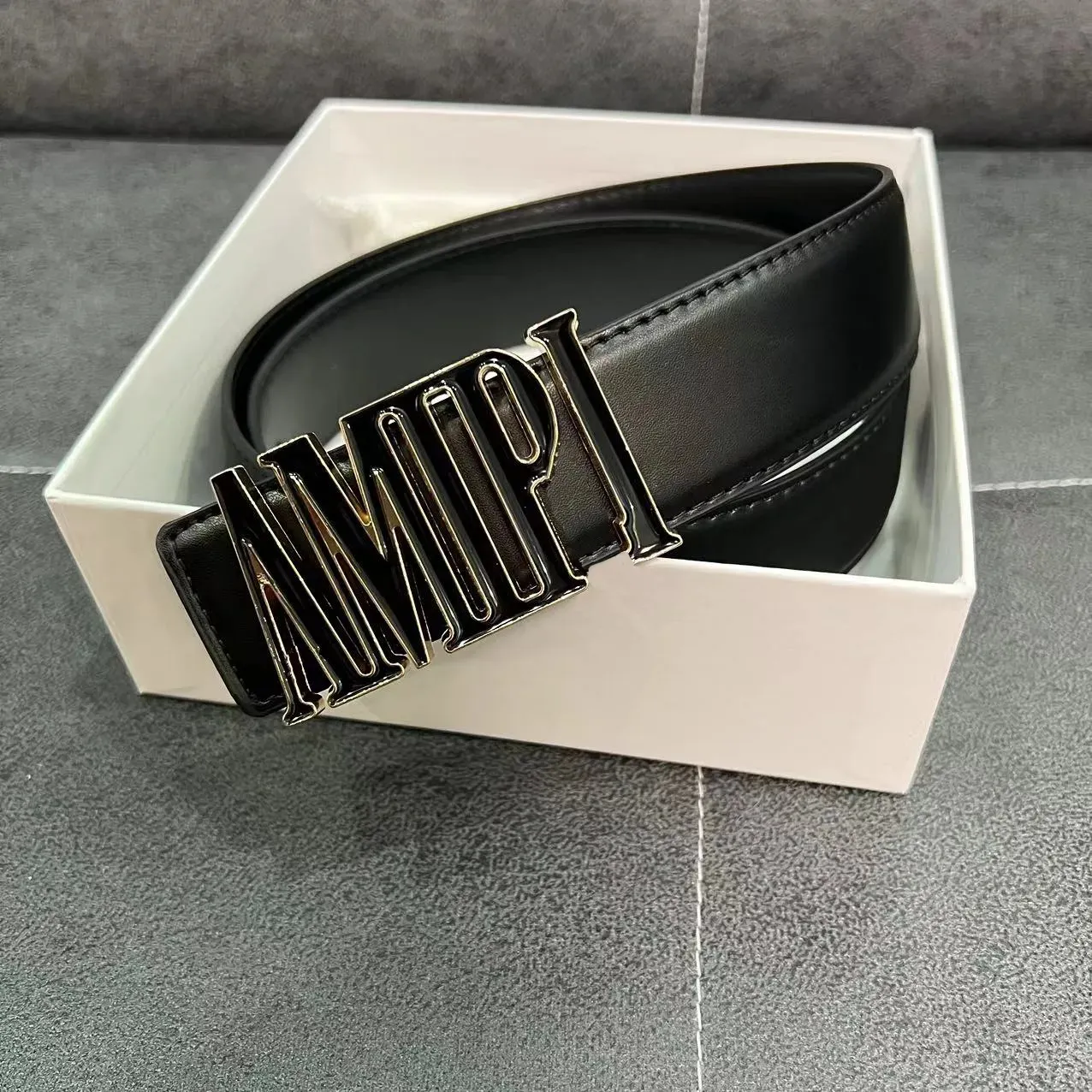 DHgate.com:box Belt amirL amiiri With ceinture Buckle Mens
