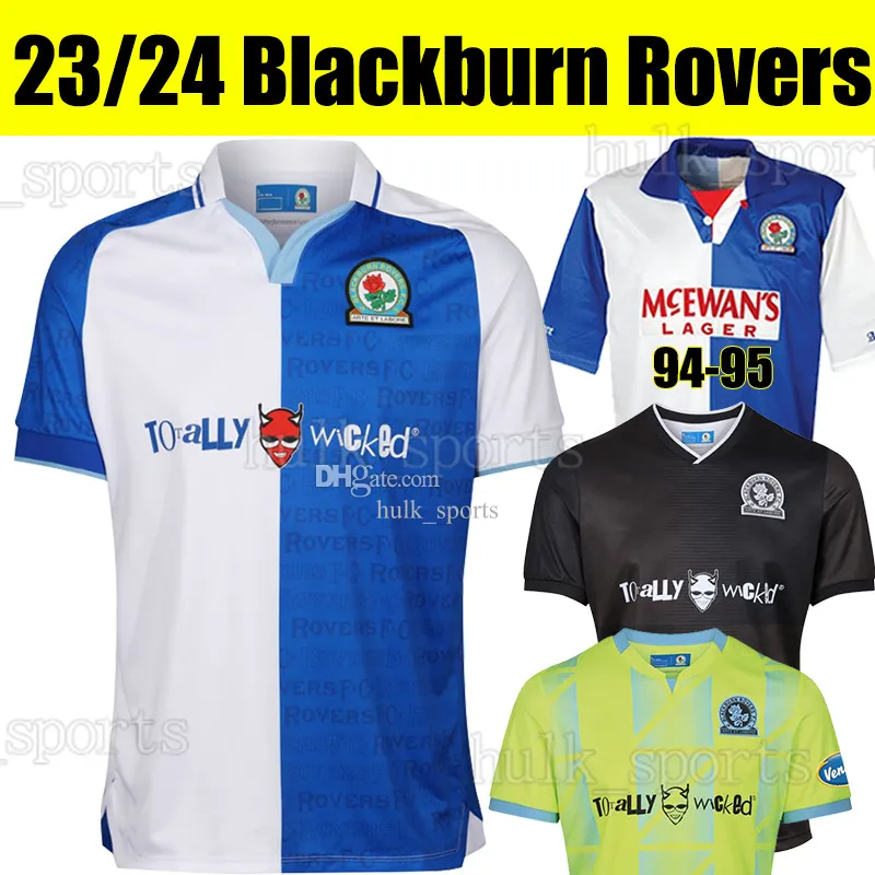 23 24 Blackburn Rovers Szmodics Soccer Trikots 2023 2024 Home Away Third Football Shirt Kit Sigurdso Leonard Markanday Moran Garrett 3rd -Millots Retro 1994 95